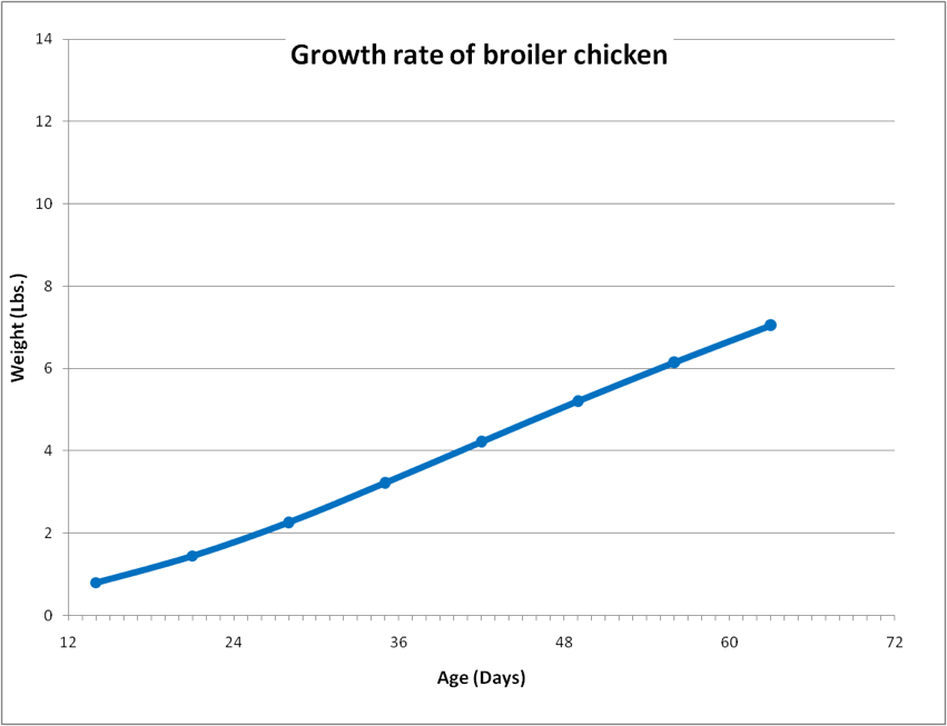Broiler Growth Rate Chart
