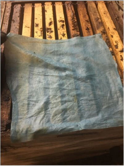 Figura 14. Esta foto, pelo meu colaborador Aaron Bergman, mostra a textura mais seca de uma toalha pressionada (comparar a toalha na Fig. 7).